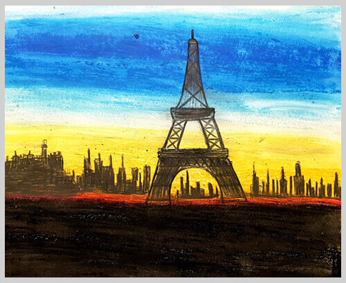 Eiffel tower- An evening in paris
